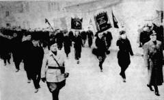 Splićanin Antonio Krstulović na čelu jedne od mnogobrojnih fašističkih parada