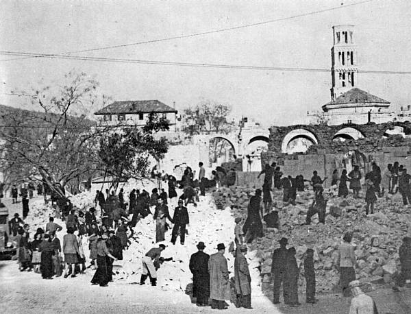 Raščišćavanje ruševina sv. Petra